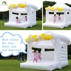Commercial Adults Kids Inflatable Bouncer White Bouncy House Inflatable Jump Castle Bouncer For Wedding