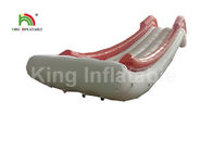 Airtight Outdoor Pink / White Inflatable Yacht Slide Water Toy With Customized Logo