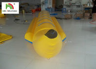 Yellow Inflatable Flying Fish Boats , Exciting Adults Aqua Surfing Boat
