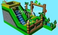 Green Animal Theme Panda Inflatable Amusement Park Toddler Playground Bouncer Castle