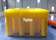 Yellow Inflatable Sports Games Running Obstacle For Kids 6 * 6m