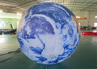 Giant Advertising Inflatables Word Globe Earth Map Ball LED Hanging Planets