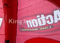 Airtight Black And Red Inflatable Event Tent For Advertising / Exhibition / Tourist