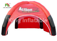 Airtight Black And Red Inflatable Event Tent For Advertising / Exhibition / Tourist