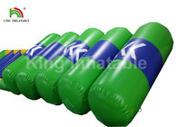 Air Tight Colorful Green Combo Floating Inflatable Water Parks For Beach Sea 12 Months Warranty