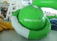 Green / White UFO Shape PVC Tarpaulin Inflatable Floating Saturn Water Toy For Climbing