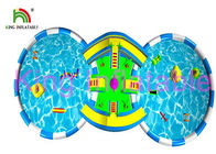 Waterproof Inflatable Water Parks With Durable PVC Tarpaulin Material pool slide