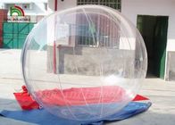 Transparent Clear PVC / TPU Inflatable Walk On Water Ball Self-Stand For Family Fun