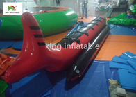 Red Shark Inflatable Banana Boats With 6 Handle For Adult Commercial
