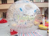 Clear PVC Inflatable Zorb Ball High-frequency Roller Zorbing Ball On Land